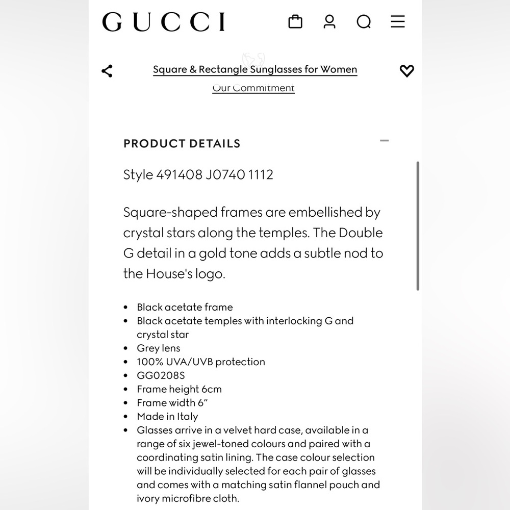 Authentic Gucci Round-Frame Acetate Sunglasses Wi… - image 2